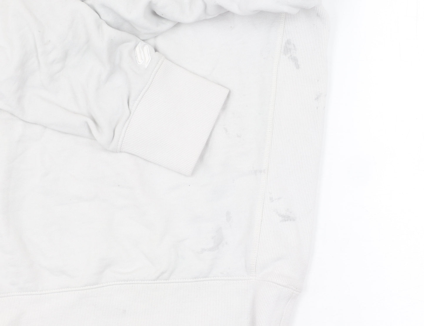 Superdry Unisex White Crew Neck Sweatshirt Size S