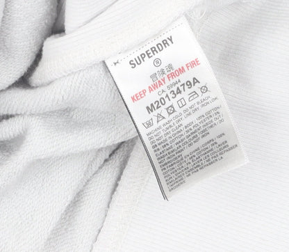 Superdry Unisex White Crew Neck Sweatshirt Size S
