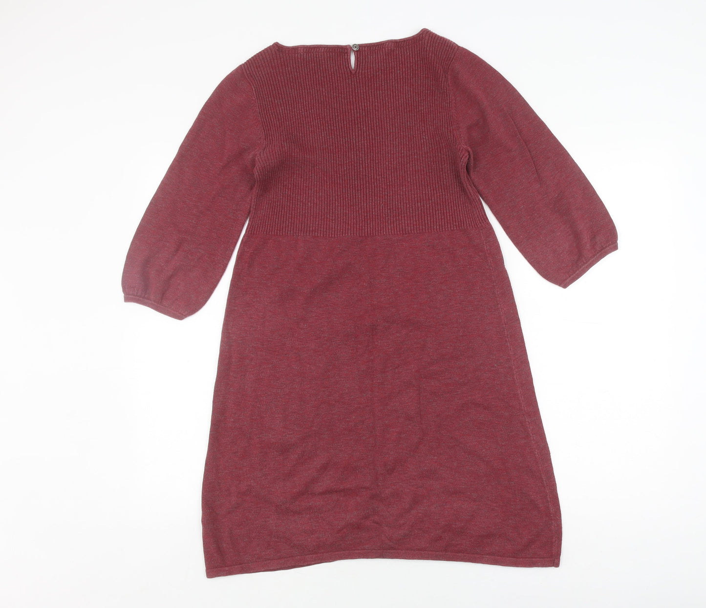 Fat Face Women's Red Shift Dress Size 10 Cotton