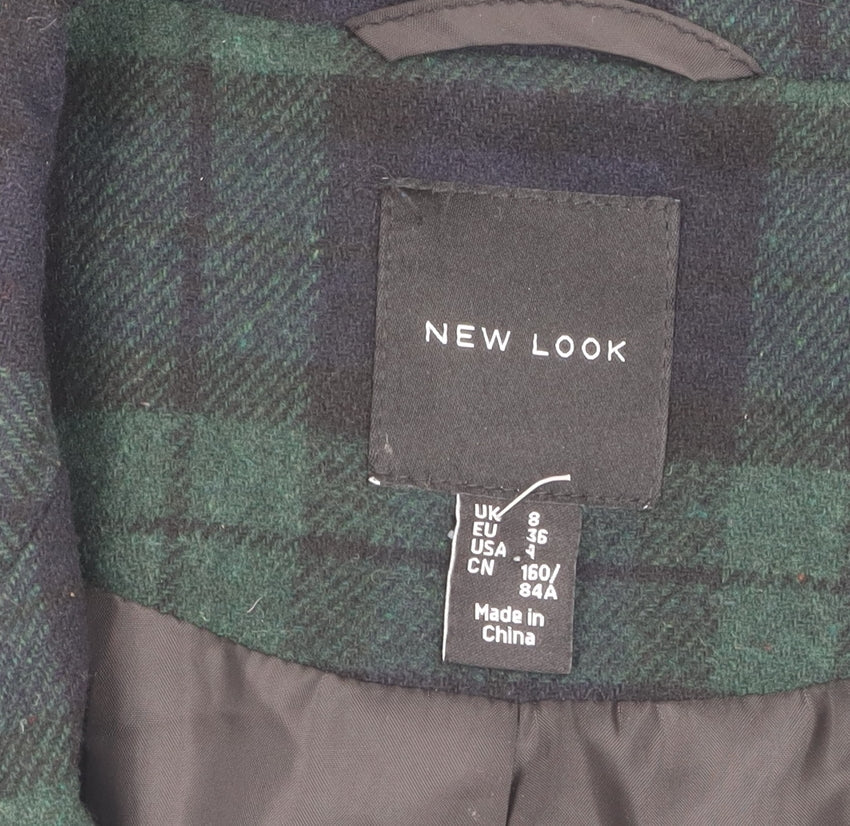 Womens UK Size 8 New Look Green Single-Breasted