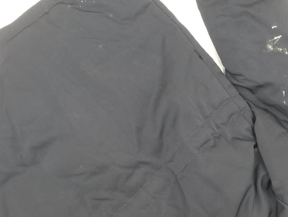 Jack Wills Women's Black Hooded Coat Size 10