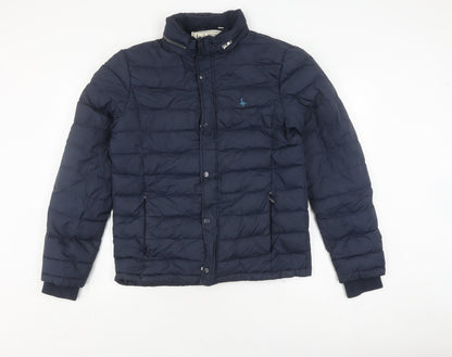 Unisex Adults UK Size M Jack Wills Blue Puffer Jacket