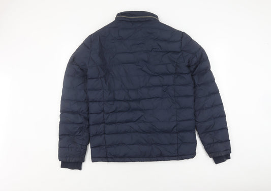 Unisex Adults UK Size M Jack Wills Blue Puffer Jacket