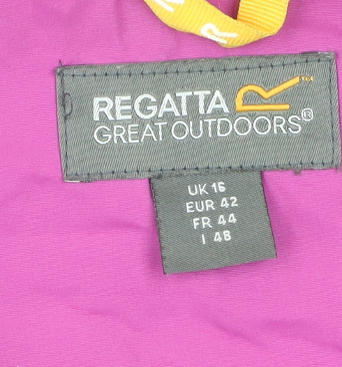 Womens UK Size 16 Regatta Purple Rain Coat