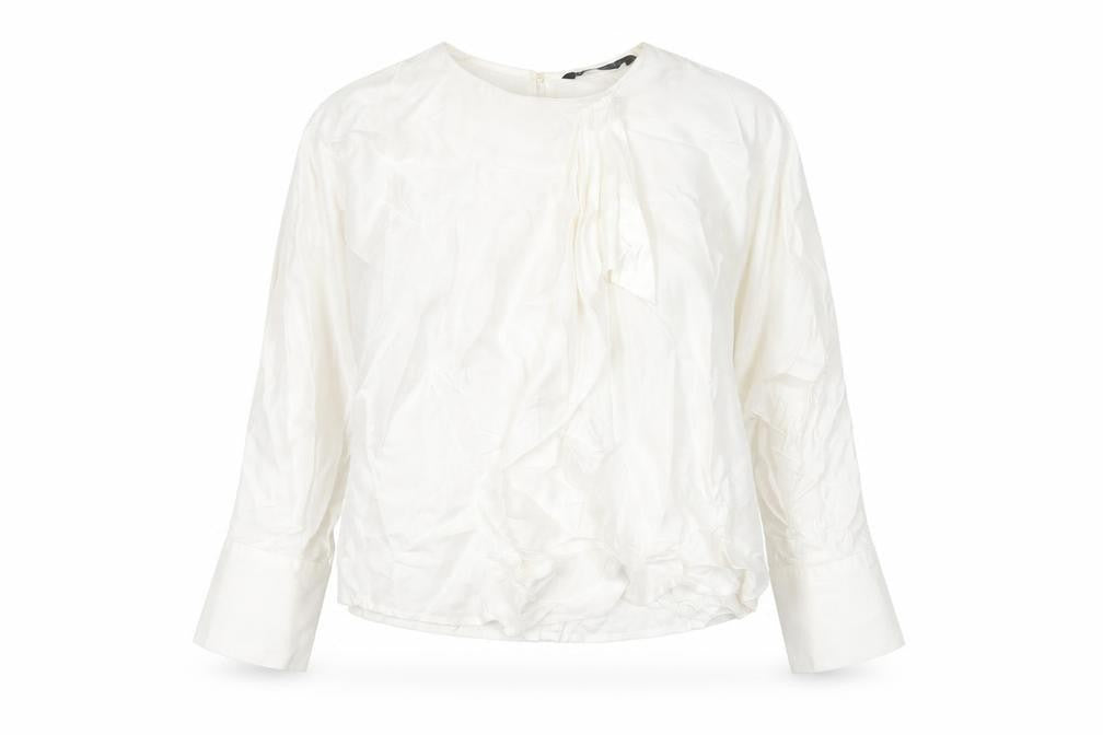 Womens UK Size L Zara White Basic Blouse