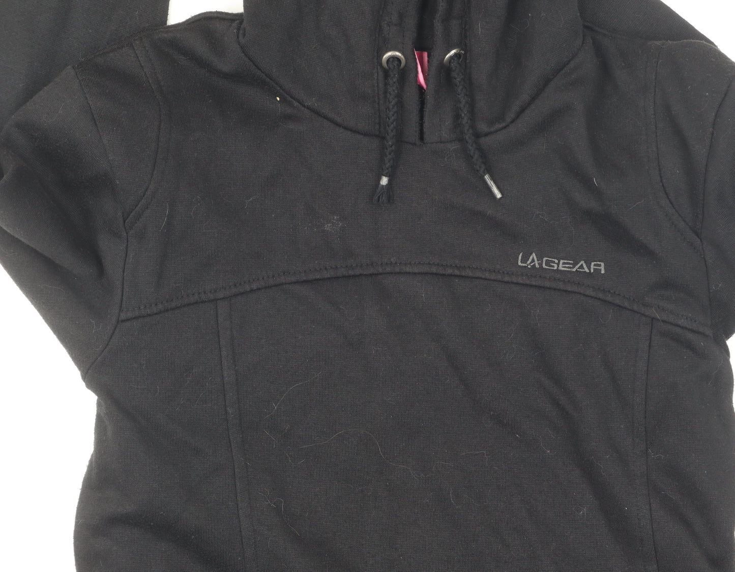 Womens UK Size 8 LA Gear Black Pullover Hoodie
