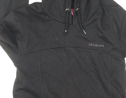 Womens UK Size 8 LA Gear Black Pullover Hoodie
