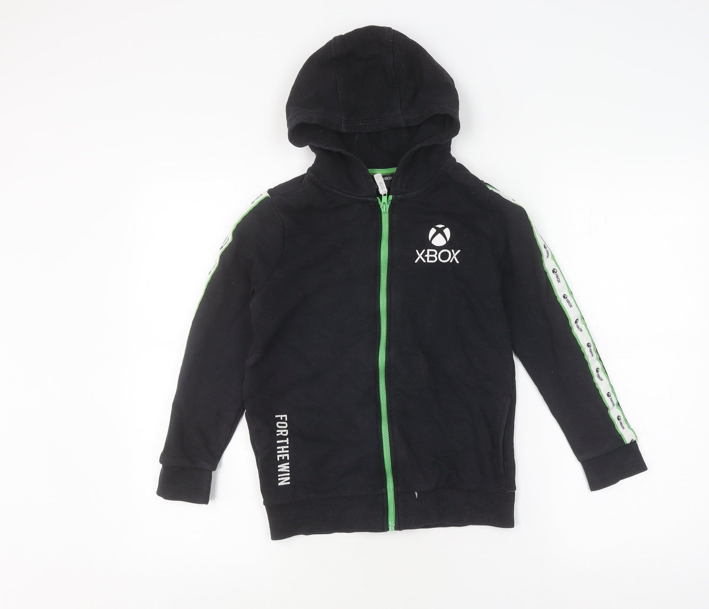 XBOX Boys Black Full Zip Hoodie - Cotton Blend, Size Unavailable