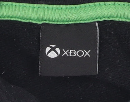 XBOX Boys Black Full Zip Hoodie - Cotton Blend, Size Unavailable
