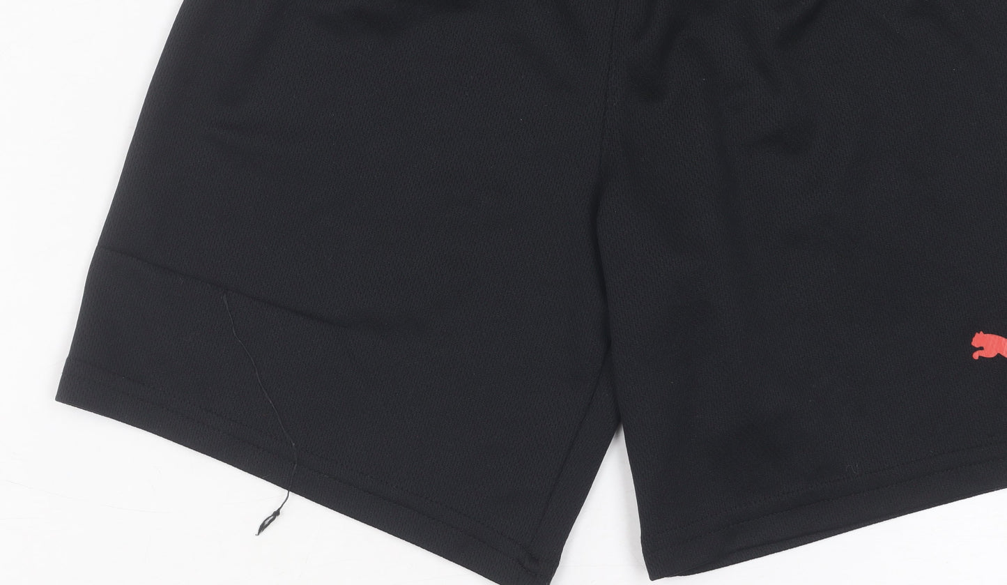 Puma Boys Black Athletic Shorts XS