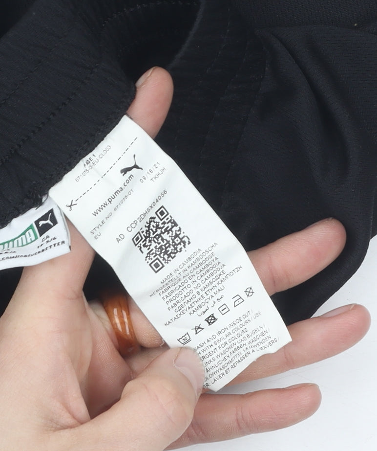 Puma Boys Black Athletic Shorts XS
