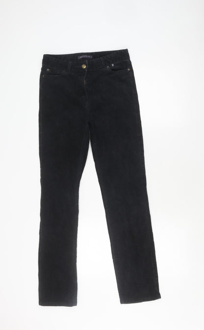 Womens UK Size 8 Marks and Spencer Regular Fit Casual Black Trousers