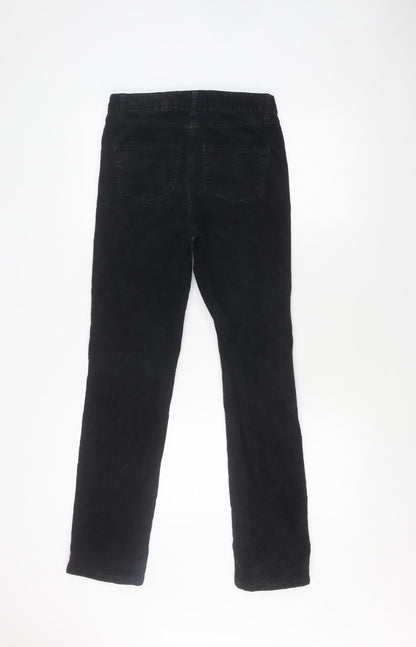 Womens UK Size 8 Marks and Spencer Regular Fit Casual Black Trousers