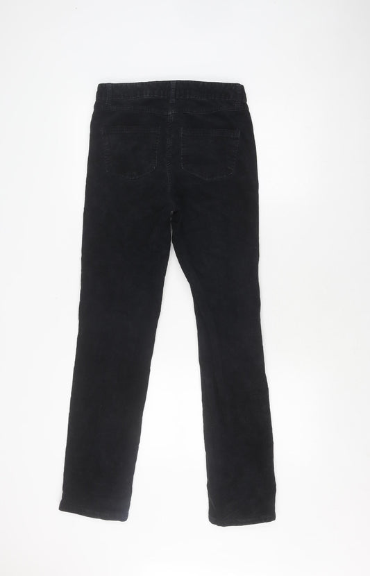 Womens UK Size 8 Marks and Spencer Regular Fit Casual Black Trousers