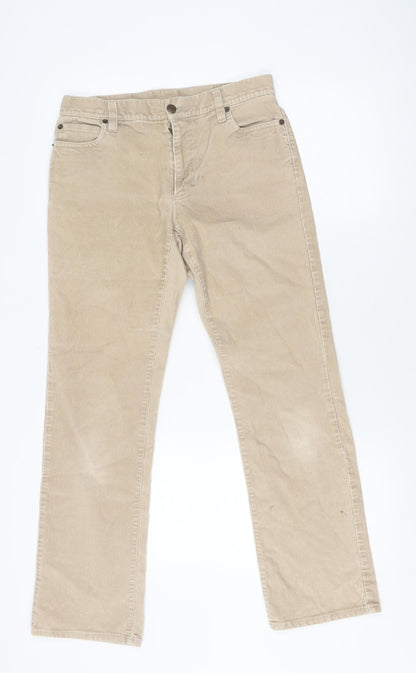 Womens UK Size 4 Gap Regular Fit  Beige Trousers
