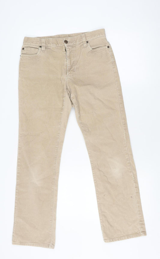 Womens UK Size 4 Gap Regular Fit  Beige Trousers