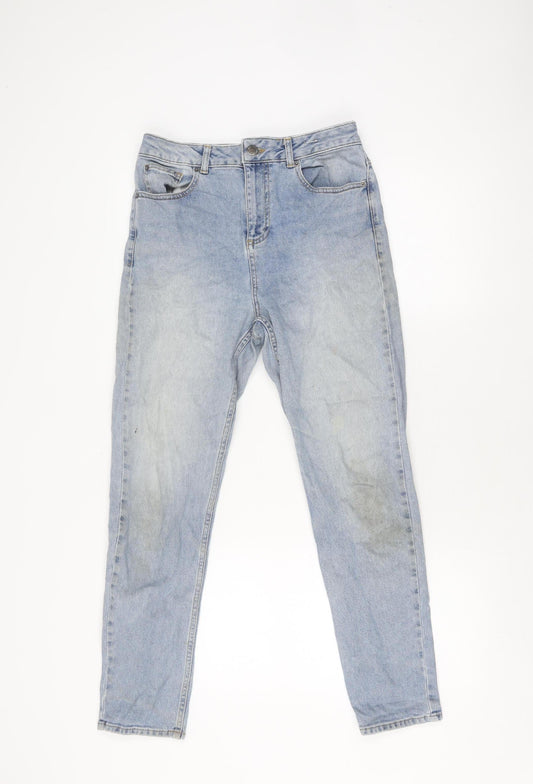 Miss Selfridge Women's Blue Regular Fit Jeans Size 10