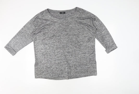 Womens UK Size M Wallis Grey Basic Blouse