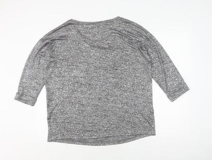 Womens UK Size M Wallis Grey Basic Blouse