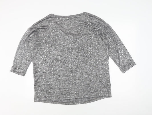 Womens UK Size M Wallis Grey Basic Blouse