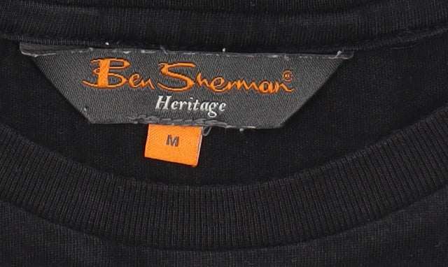 Mens UK Size M Ben Sherman Black  T-Shirt