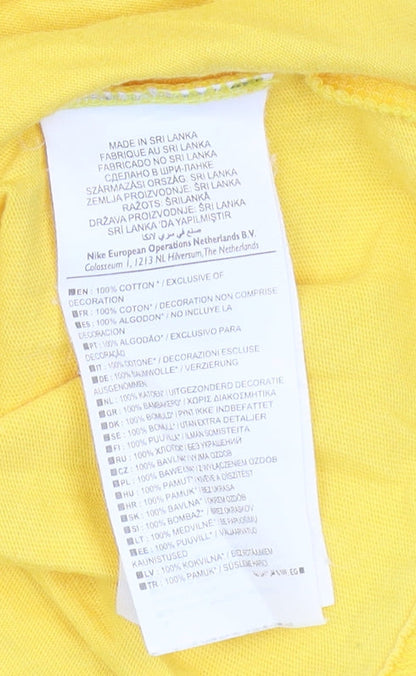 Nike Men's Yellow South Africa Sports T-Shirt - Size S