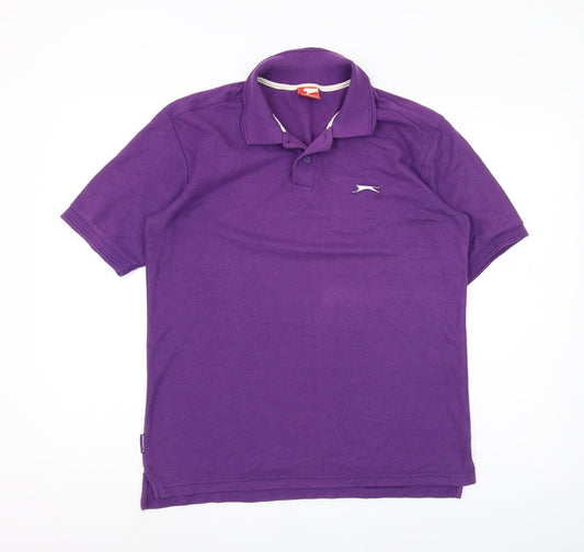 Men's Purple Slazenger Polo Shirt M