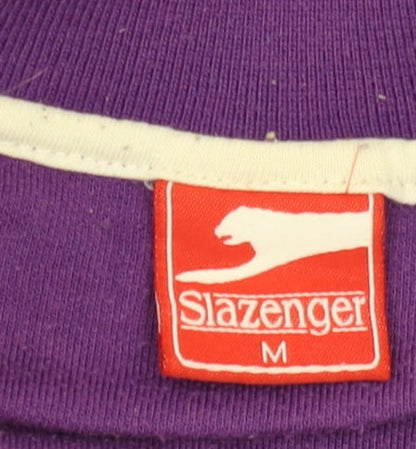 Men's Purple Slazenger Polo Shirt M