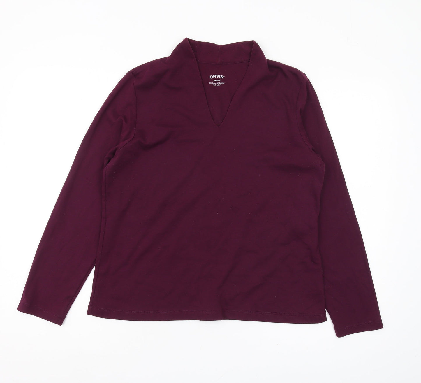 Orvis Women's Long Sleeve Top, Size M, Elegant Plum