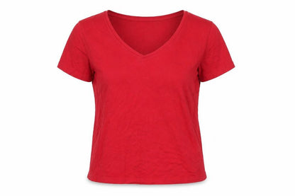 Womens UK Size 8 MNG Red  T-Shirt