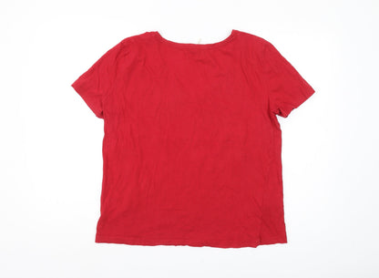 Womens UK Size 8 MNG Red  T-Shirt