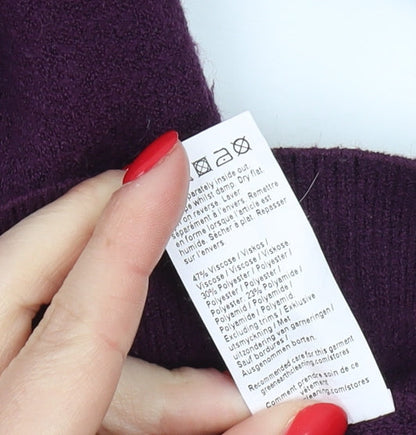 River Island Girls Purple Pullover Jumper 9-10 Years