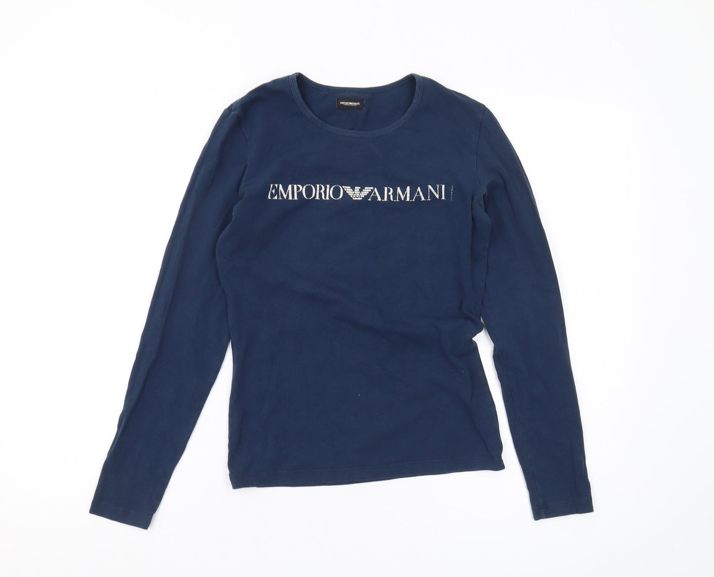 Emporio Armani Blue Unisex Kids Long Sleeve T-Shirt - S