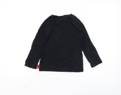 George Boys Black Justice League Long Sleeve T-Shirt 5-6 Years