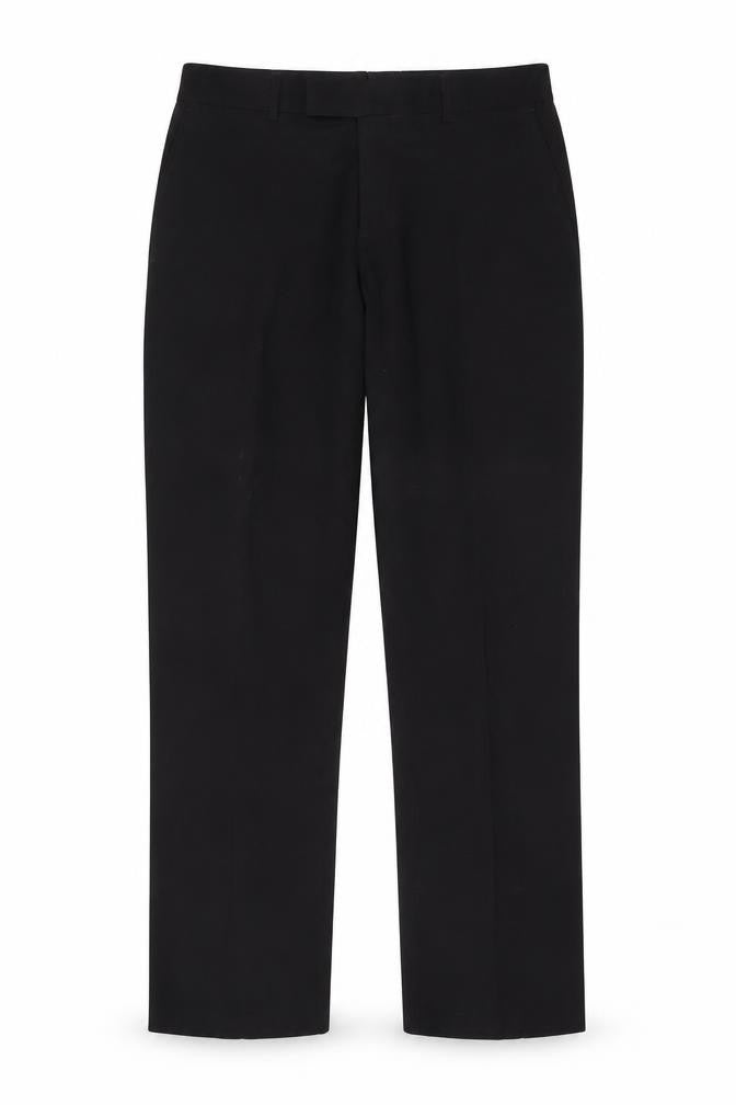 Mens UK Size S Greenwoods Regular Fit  Black Trousers