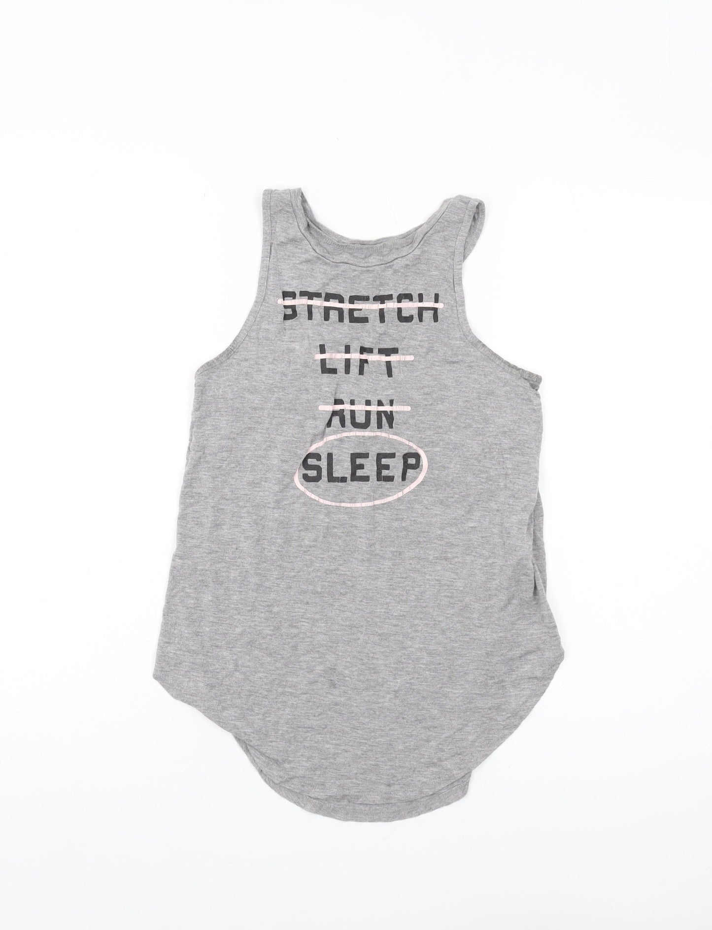 Womens UK Size XS Hollister Grey Jersey Tank