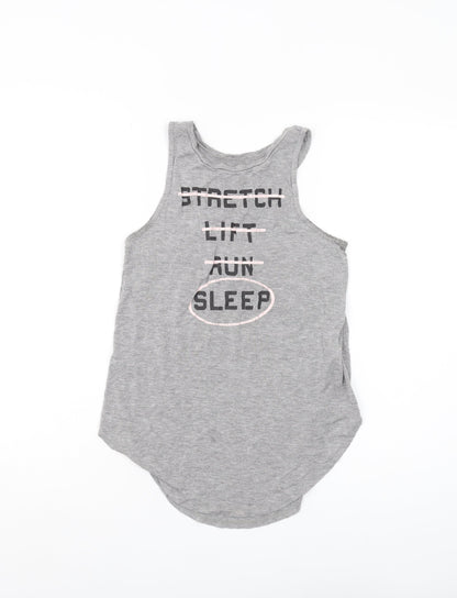 Womens UK Size XS Hollister Grey Jersey Tank