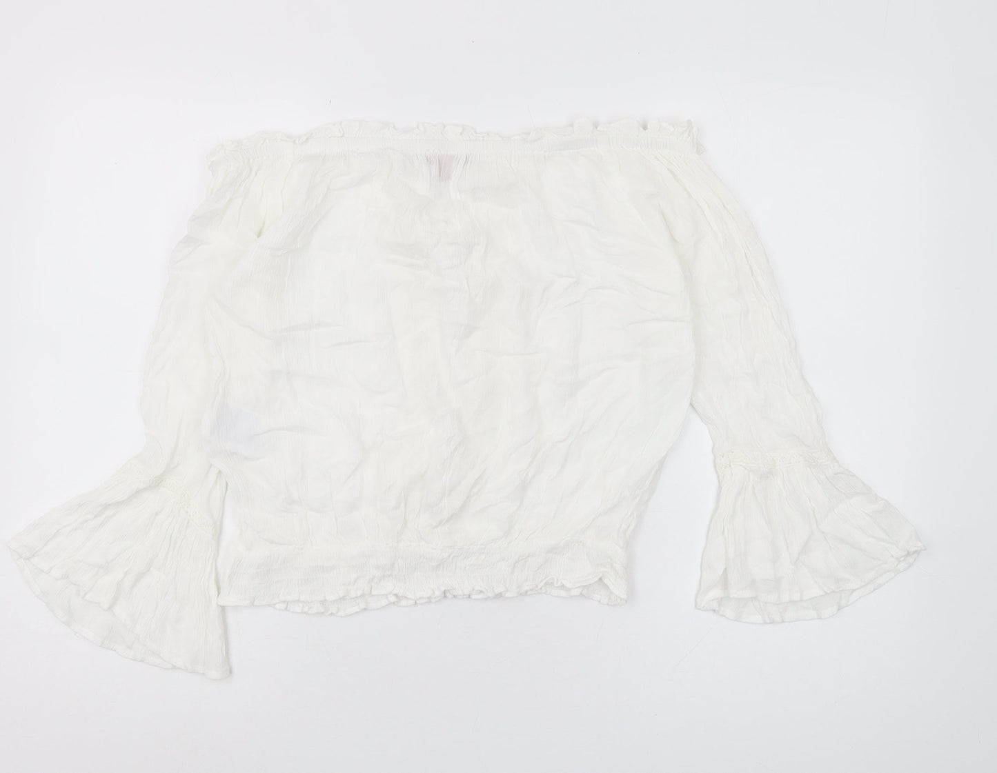 Joe Browns Women's White Off the Shoulder Tunic Blouse