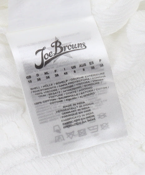 Joe Browns Women's White Off the Shoulder Tunic Blouse