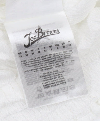 Joe Browns Women's White Off the Shoulder Tunic Blouse