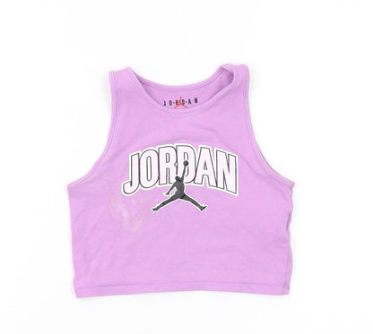Jordan Girls Purple Cropped Tank - M