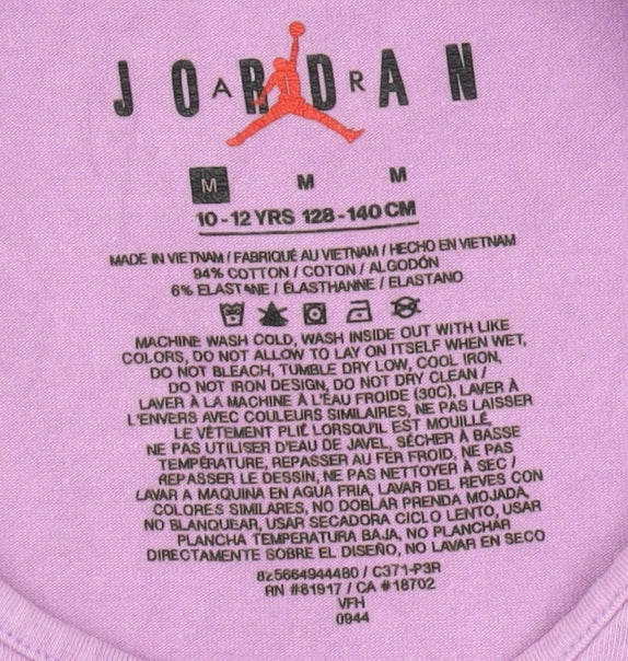 Jordan Girls Purple Cropped Tank - M