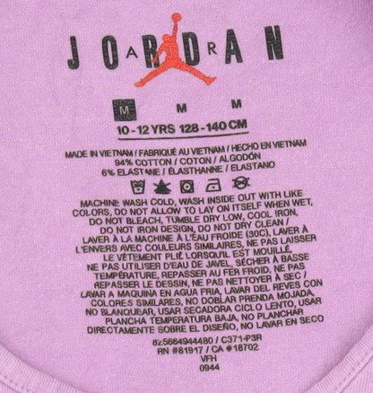 Jordan Girls Purple Cropped Tank - M