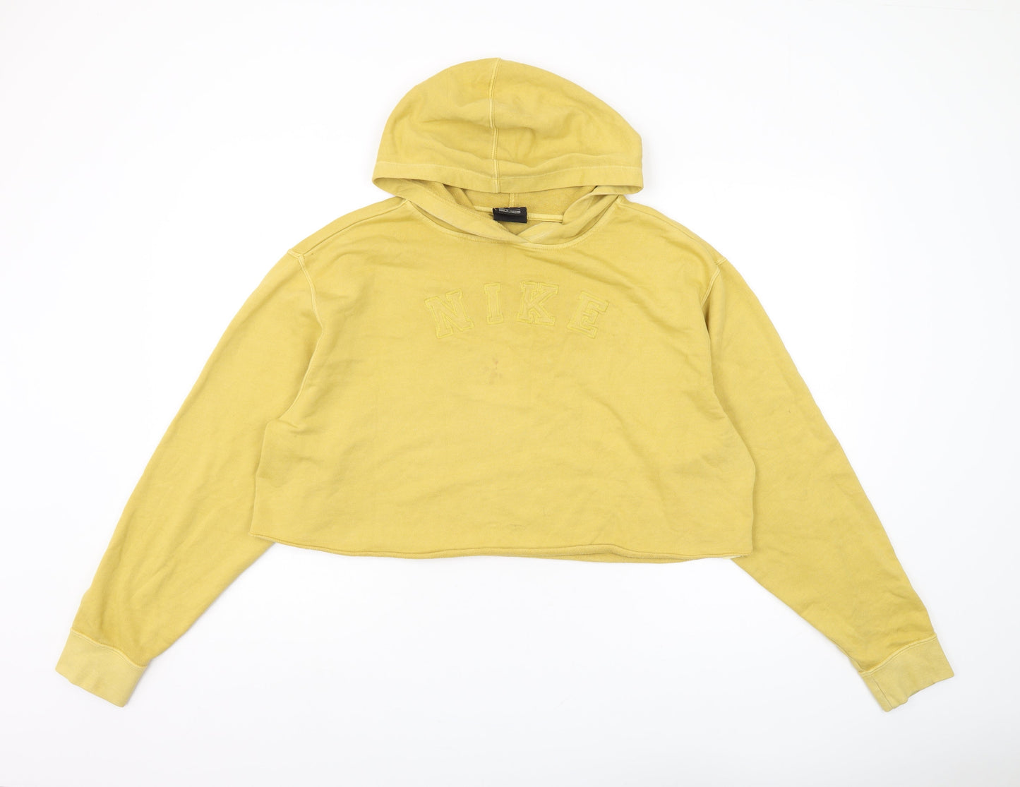 Nike Women's Yellow Long Sleeve Pullover Hoodie