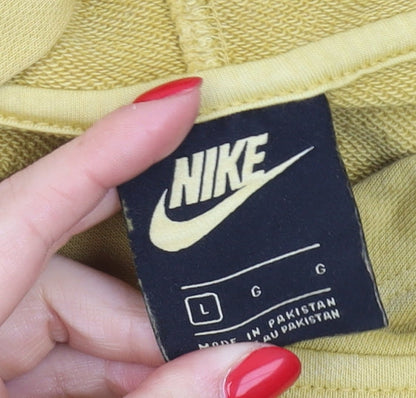 Nike Women's Yellow Long Sleeve Pullover Hoodie