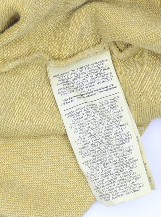 Nike Women's Yellow Long Sleeve Pullover Hoodie