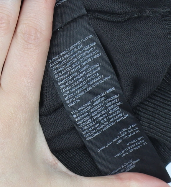 Jacamo Men's Black 3XL Collared Full Zip Jumper