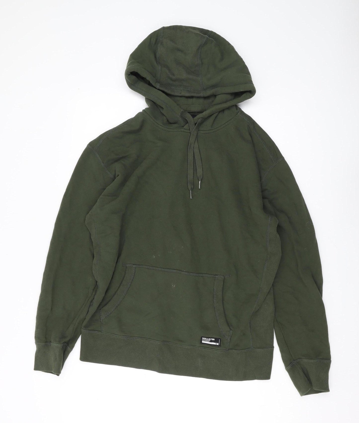 Mens UK Size M Hollister Green Pullover Hoodie