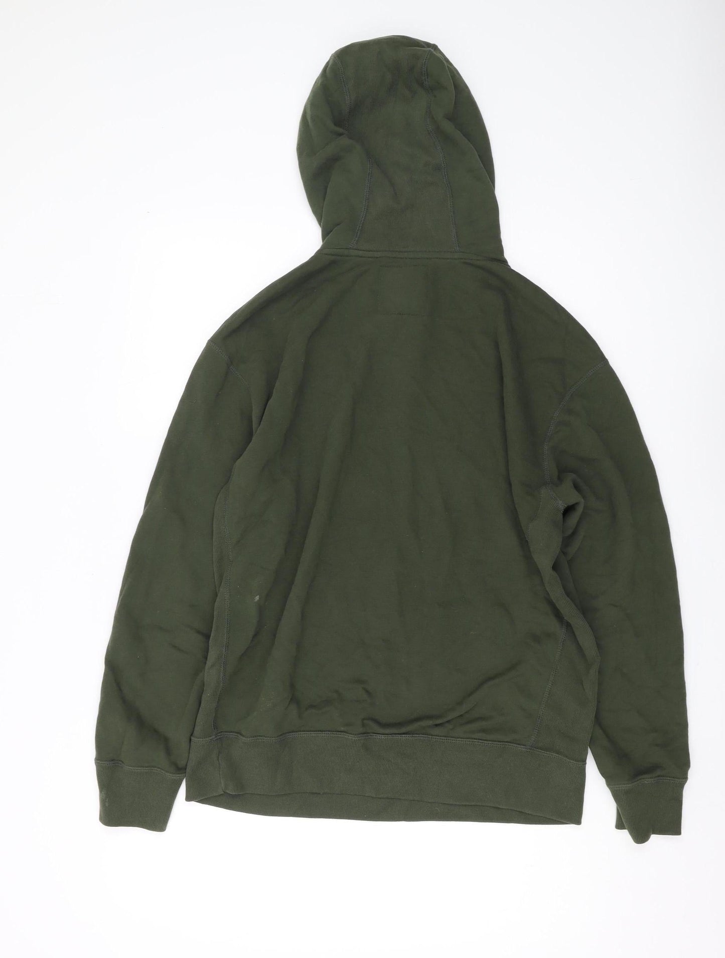 Mens UK Size M Hollister Green Pullover Hoodie