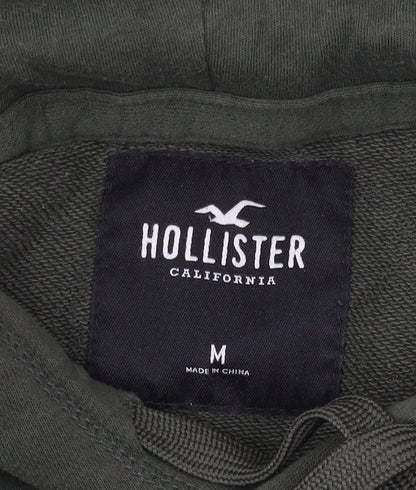 Mens UK Size M Hollister Green Pullover Hoodie